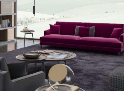 Rosa Dreisitzer Moderne Couch Wohnzimmer Sofas Stilmöbel Luxus Design